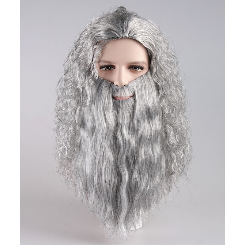 Santa Claus Grey Wig and Beard Set HX020